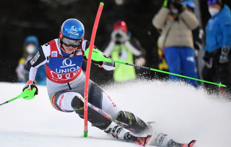 Vlhová prvá po 1. kole slalomu pred Shiffrinovou v Are 