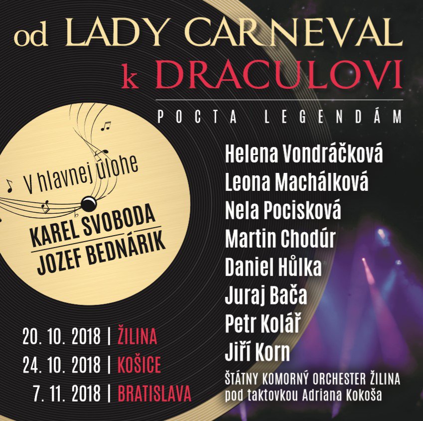 Koncerty Od Lady Carneval k Draculovi