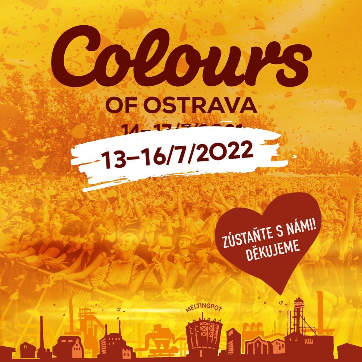 Festival Colours of Ostrava sa presúva na júl 2022, vstupenky zostávajú v platnosti