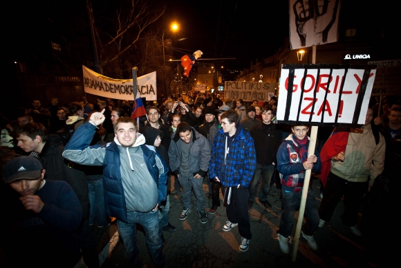 Protest Gorila, ktorý sa skončil brutálnym zásahom polície