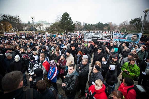 Protest "17. november - berieme si späť svoju krajinu" v Bratislave