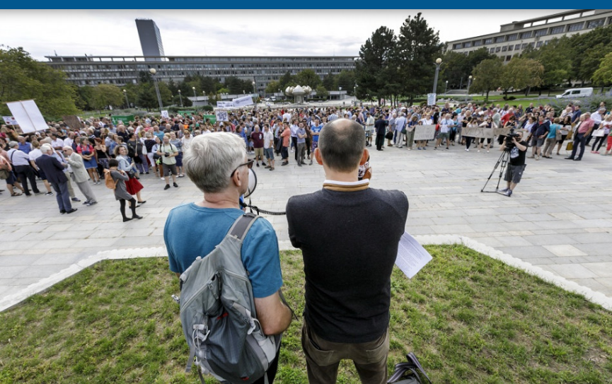 V Bratislave sa konalo protestné zhromaždenie proti praktikám vlády