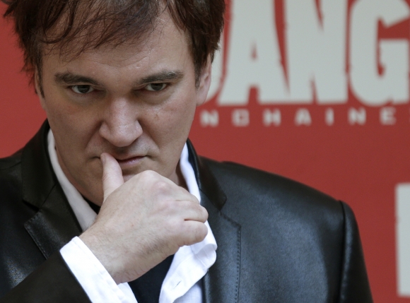 Režisér Quentin Tarantino počas prezentácie filmu Divoký Django v Ríme, 4. januára 2013.