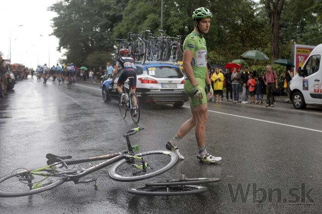 Piatkovú etapu vyhral Navardauskas, Sagan pred cieľom spadol