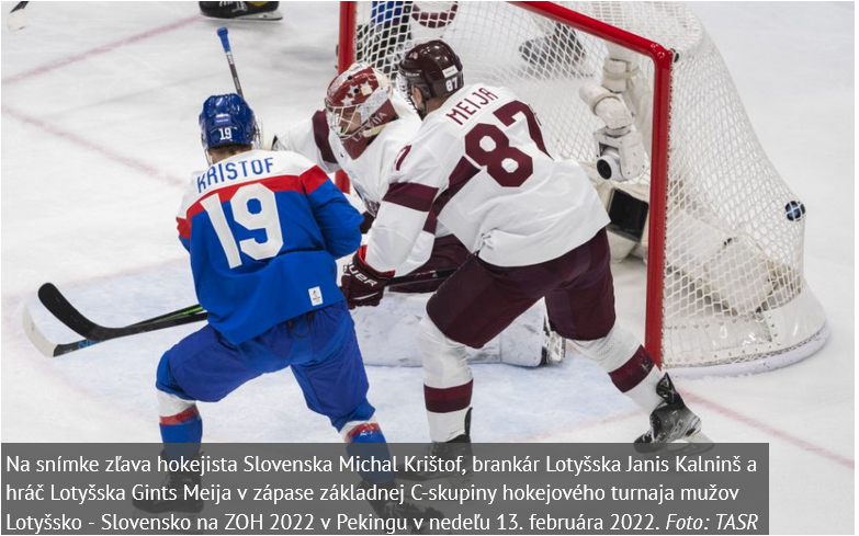 ZOH 2022: Slovensko - Lotyšsko 5:2. Slováci obsadili 3.miesto
