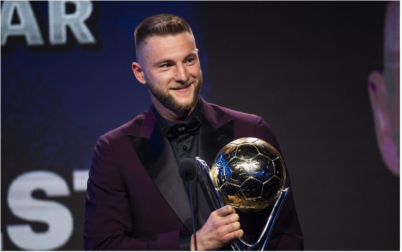 Najlepším futbalistom Slovenska za rok 2021 sa stal Milan Škriniar