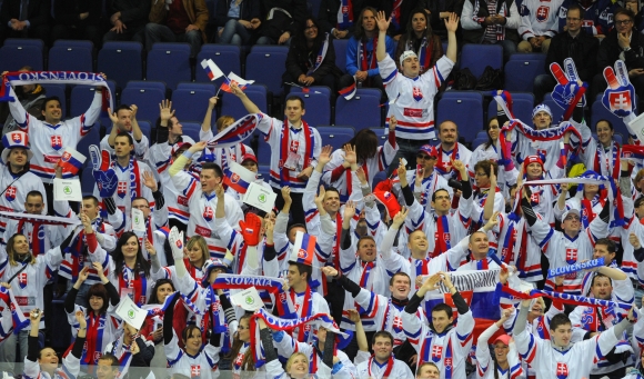 Slovenskí fanúšikovia na MS v hokeji 2012