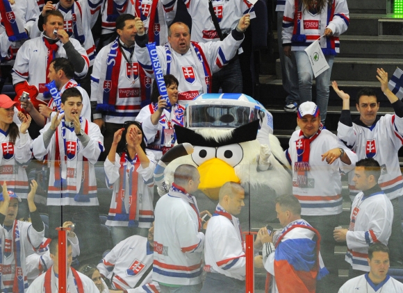 Slovenskí fanúšikovia na MS v hokeji 2012