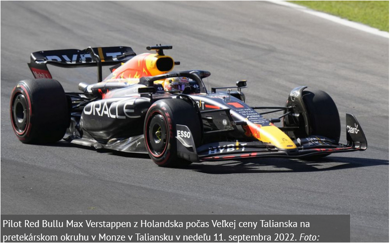 F1: Verstappen zvíťazil na VC Talianska