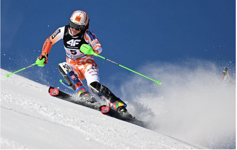 MS 2023: Vlhová po 1. kole slalomu o 0,99 s za Shiffrinovou