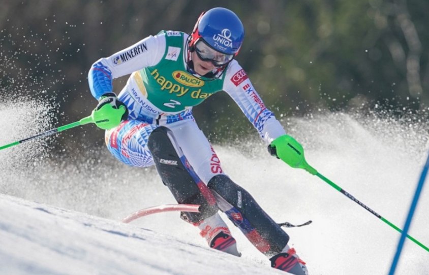 Vlhová po 1. kole slalomu v Slovinsku štvrtá