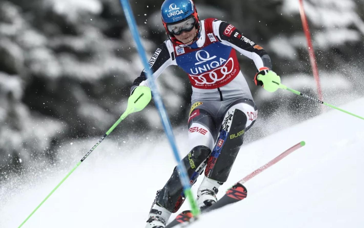 Petra Vlhová je víťazkou prvého kola slalomu v Záhrebe