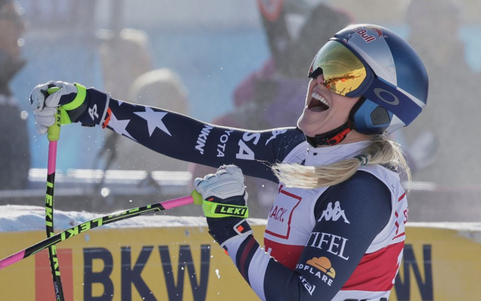 Lindsey Vonnová vyhrala zjazd v St. Moritzi a je najstaršia víťazka v histórii Svetového pohára