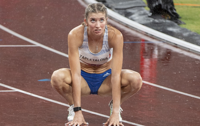 Atlétka Zapletalová skončila tretia na zlatom mítingu v Hengele