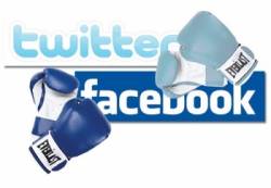 twitter a facebook