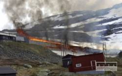 v norsku na trati zhorel vlak