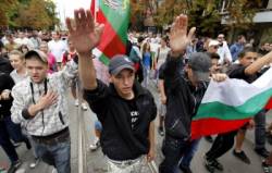 bulhari protestovali proti romom