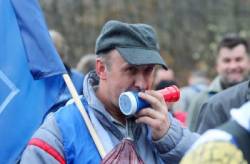 protest a strojari a detva