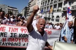 grecki demonstranti