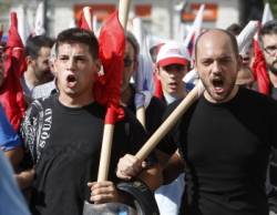 generalny strajk v atenach