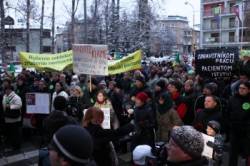 protest za zachranu nemocnice v ziline