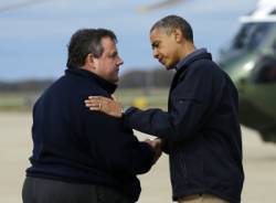 chris christie barack obama