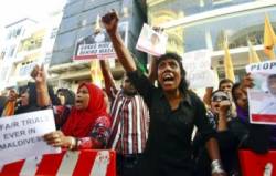 maldivy protest