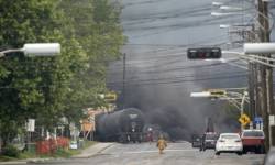 v kanade vybuchol nakladny vlak