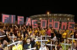 brazilcania protestovali proti vydavkom na majstrovstva