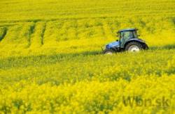 traktor repka pocasie jar leto polnohospodarstvo pole