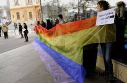lgbti komunita protestovala proti vrazdeniu gejov