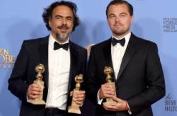 golden globes 2016 leonardo dicaprio a alejandro gonzalez inarritu