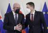 Na Slovensko zavítal šéf Európskej rady Michel, s premiérom diskutoval aj o význame spojenectiev