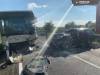 Vodiča osobného vozidla po zrážke s autobusom v Hlovocvi museli s vážnymi zraneniami  transportovať vrtuľníkom – FOTO
